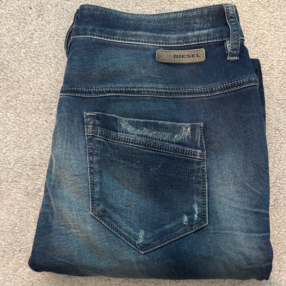 Diesel Womens Dark Indigo Jeans